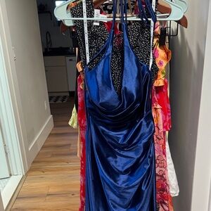 Jukes and Cleo gown - deep blue